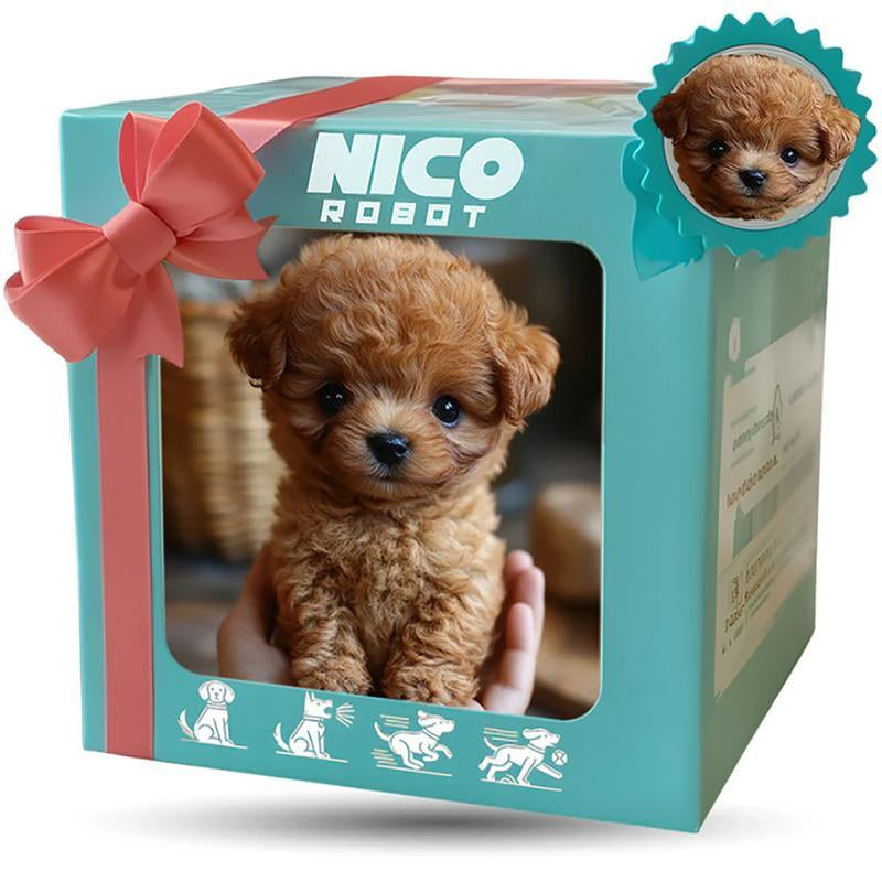 New Realistic Robotic Dog Plush Toy – Interactive Puppy That Walks, Barks & Wags Tail, Adorable Smart Pet Toy for Kids & All Ages, Perfect Christmas Gift for Dog Lovers and Family Fun