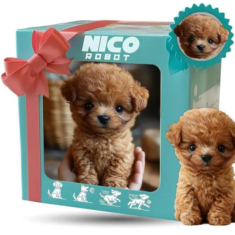New Realistic Robotic Dog Plush Toy – Interactive Puppy That Walks, Barks & Wags Tail, Adorable Smart Pet Toy for Kids & All Ages, Perfect Christmas Gift for Dog Lovers and Family Fun